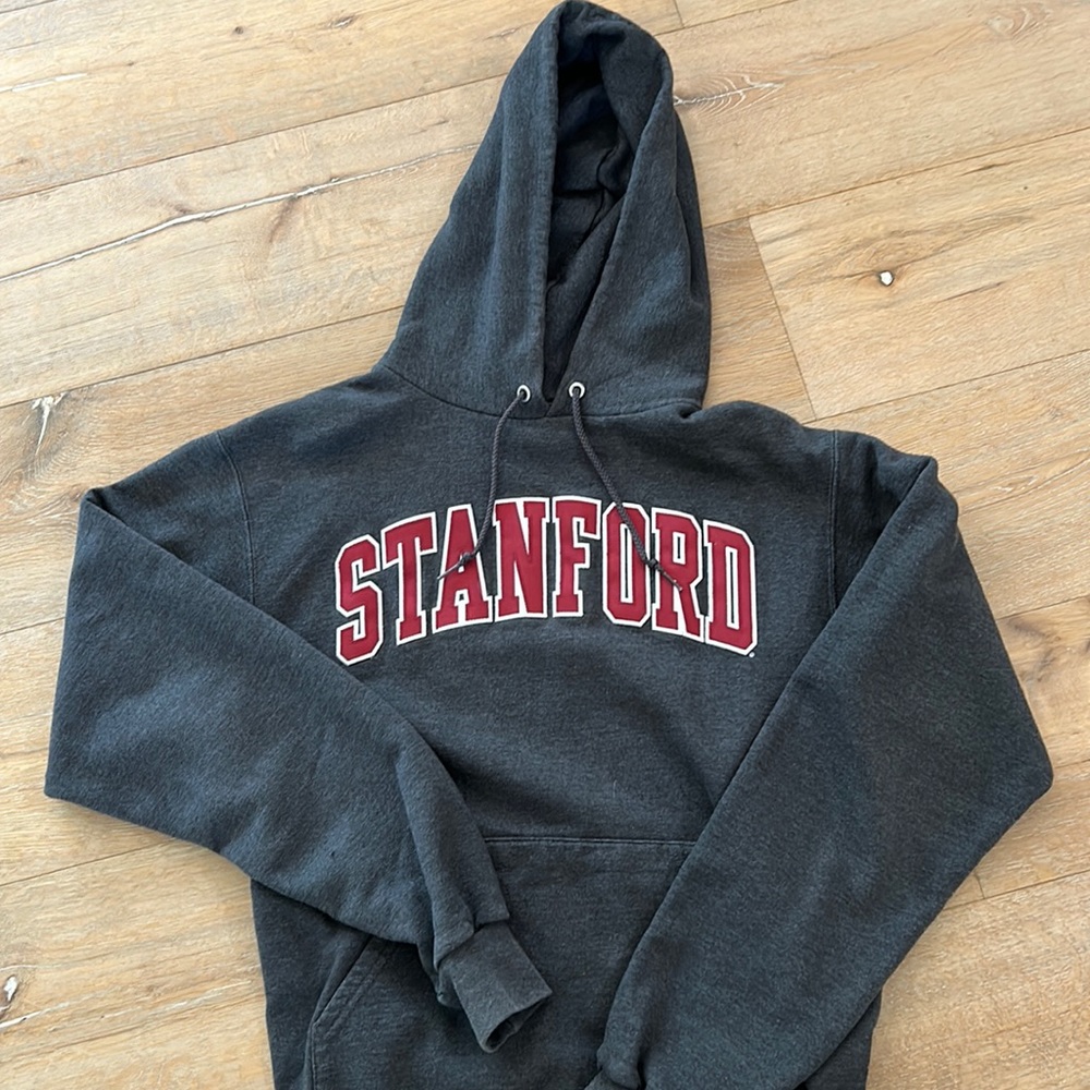 Stanford Champion hoody in charcoal gray